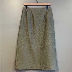 ANTONIO MELANI Green Midi Pencil Skirt